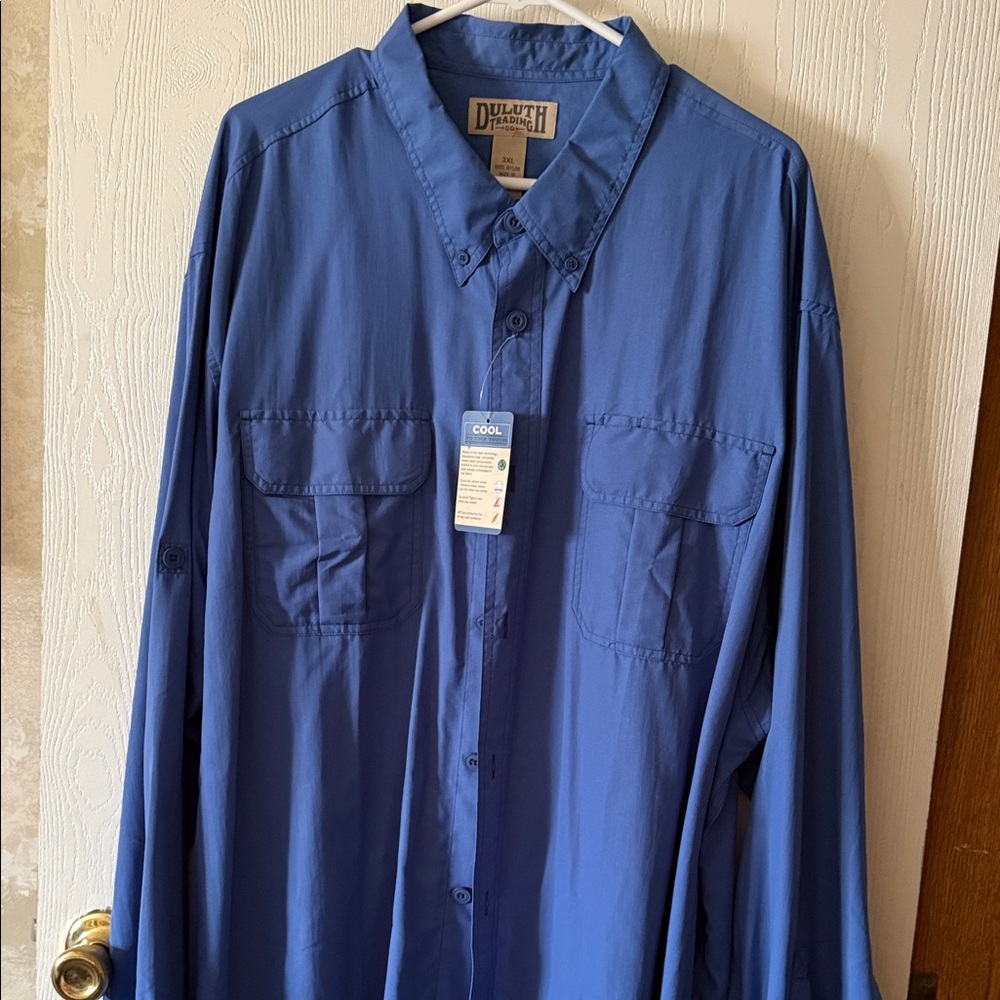 Duluth Trading Co. Cool Blue Long Sleeve Shirt